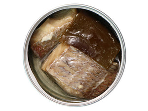 Canpachi 缶詰「天然真鯛の昆布オイル煮」中身