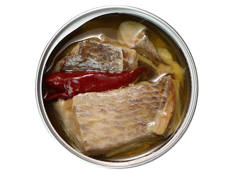 カンパチ 缶詰「天然真鯛のチリオイル」中身