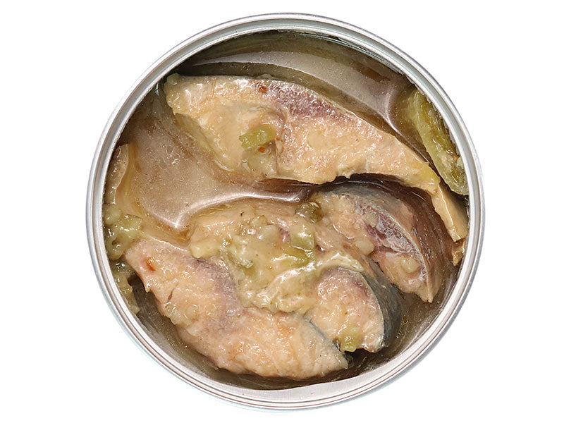 カンパチ 缶詰「さばの刻みわさび」中身