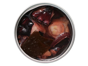 カンパチ 缶詰「たこの昆布オイル煮」中身