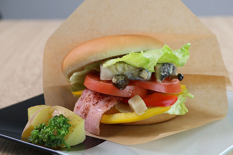 缶詰を使った参考レシピ「バーガー」