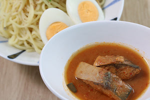 缶詰を使ったアレンジレシピ「ピリ辛つけ麺」